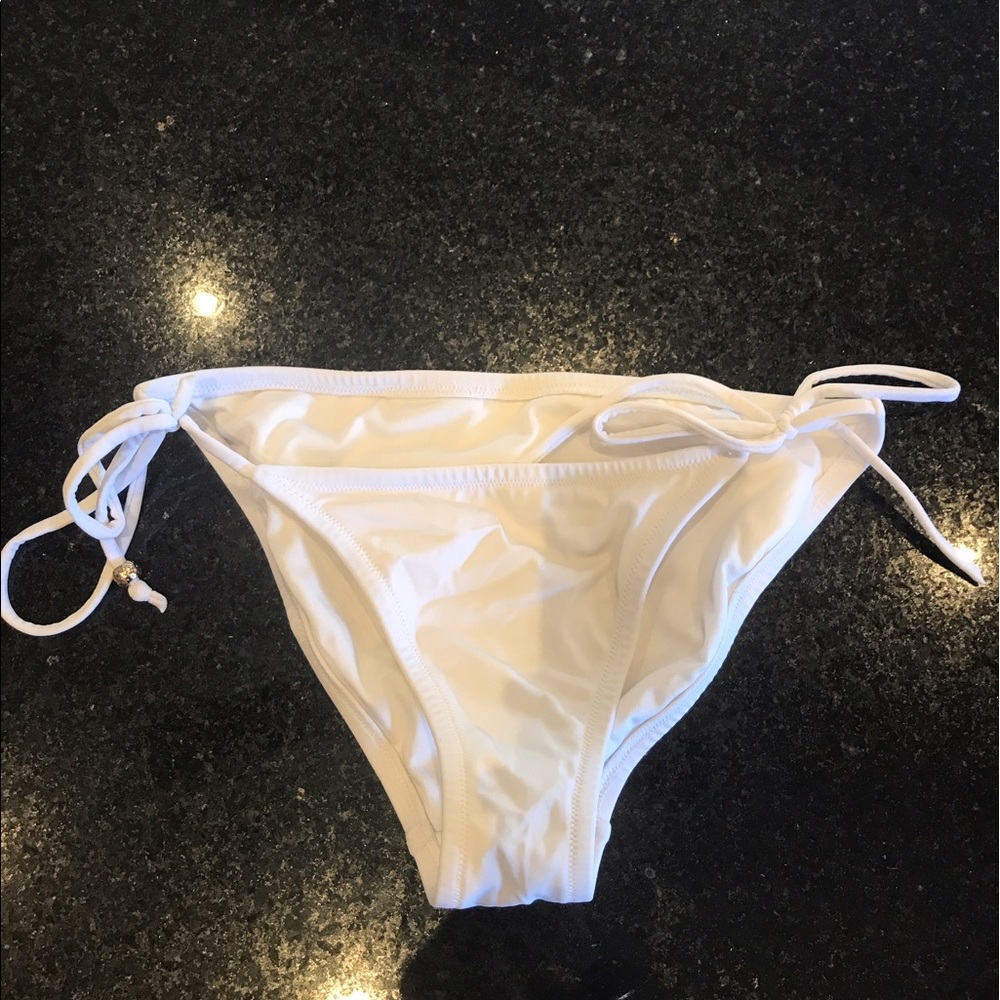 White Victoria's Secret Swim Bottoms