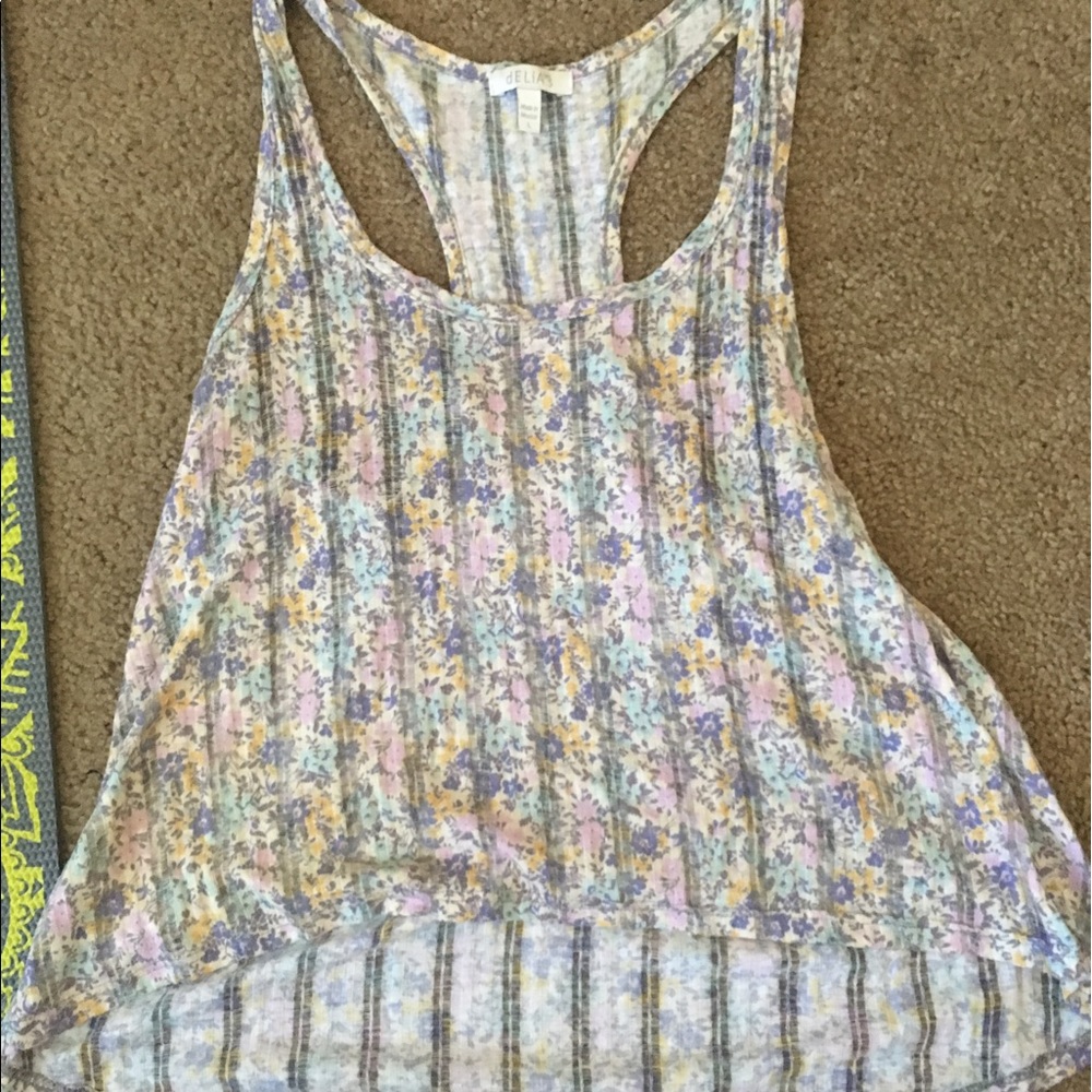 Floral high- low top from delia's