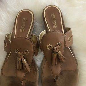 Sperry top sider tassel wedge sandals classic boat