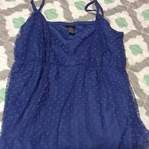 Torrid Tank Top with Lace Overlay