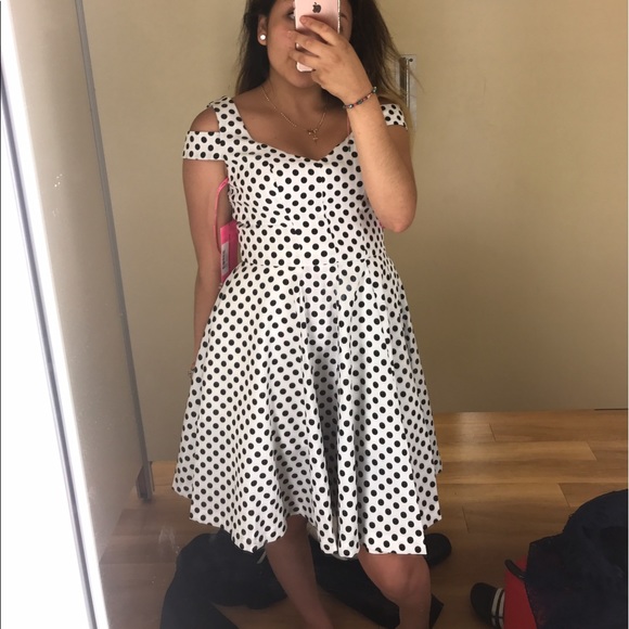 Betsey Johnson polkadot dress - Picture 1 of 3