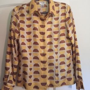 Oscar de la Renta silk blouse