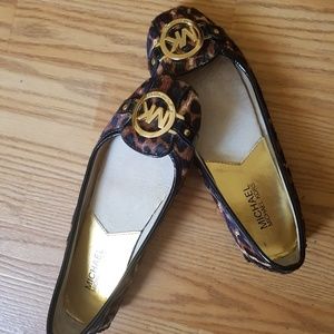 michael kors fulton calf hair flats