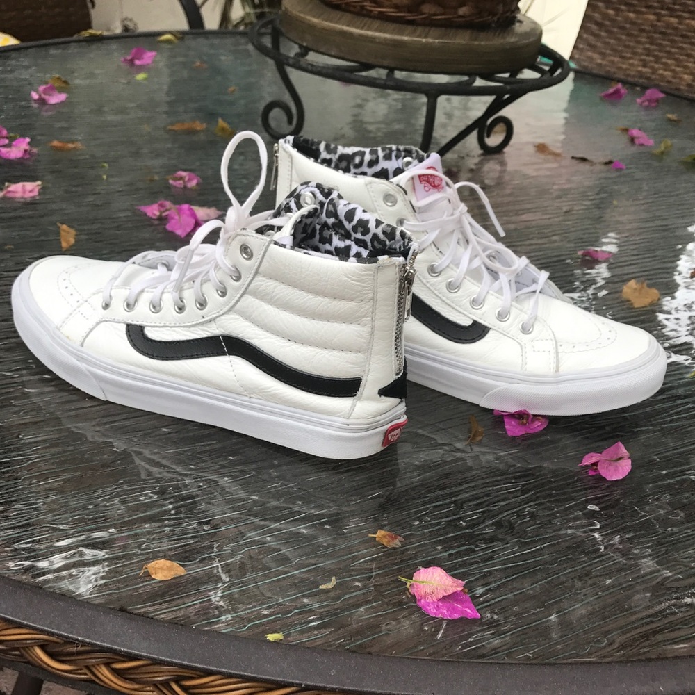 New vans sk8 hi slim snow leopard