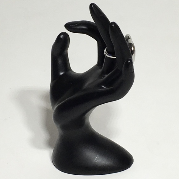 Vintage Heart Silver Tone Ring - Picture 4 of 8