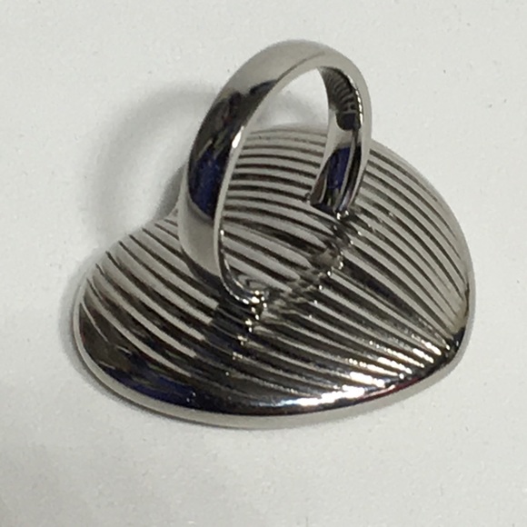 Vintage Heart Silver Tone Ring - Picture 6 of 8