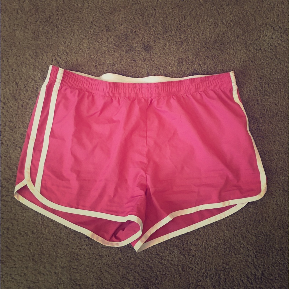 Target pink running shorts