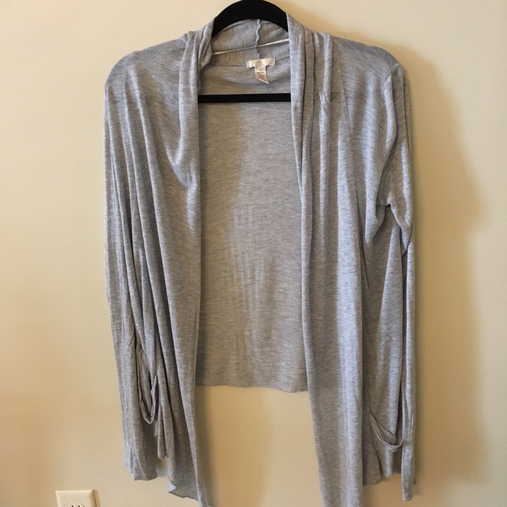 Lightweight Gray Drapey Cardigan