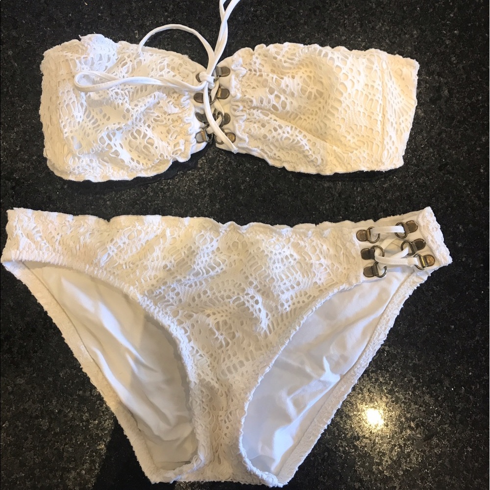 BECCA Crochet Swim Suit Top Only