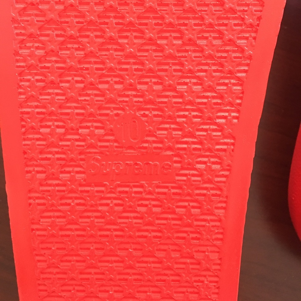 Supreme flip flops sandals shoes - Picture 3 of 4