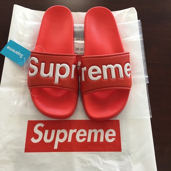 Supreme flip flops sandals shoes - Picture 4 of 4