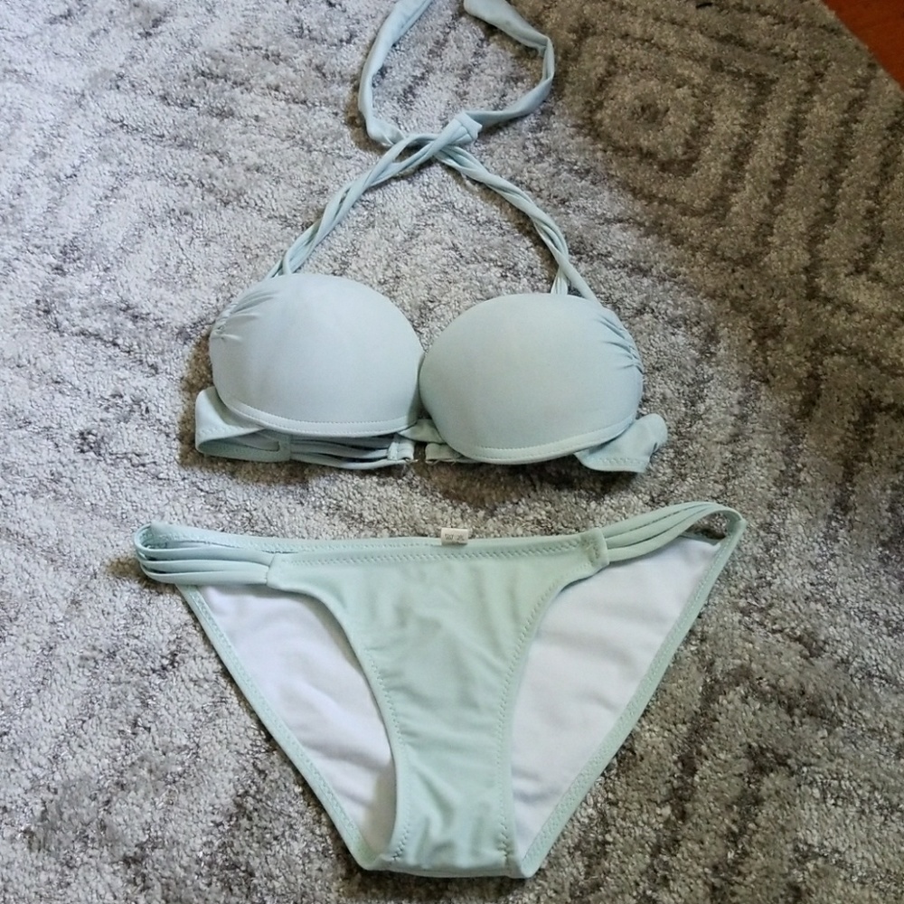 Pretty mint/baby blue bikini