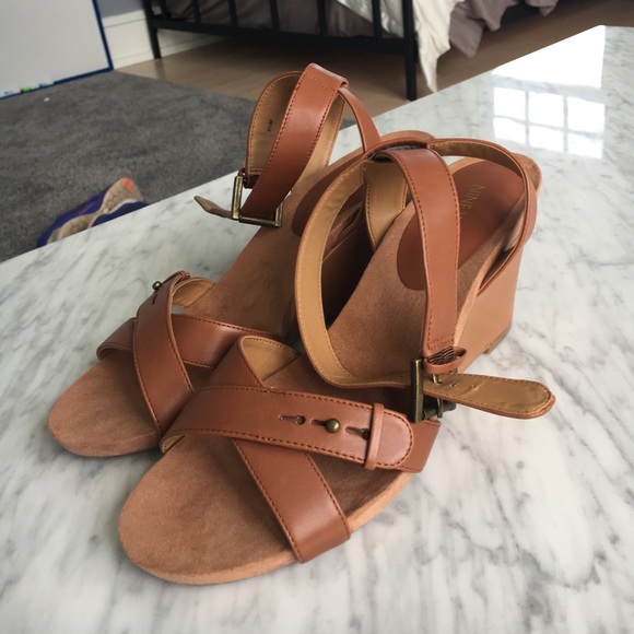 Nine West Brown Wedges - Picture 2 of 6