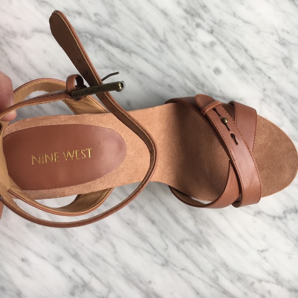Nine West Brown Wedges - Picture 3 of 6