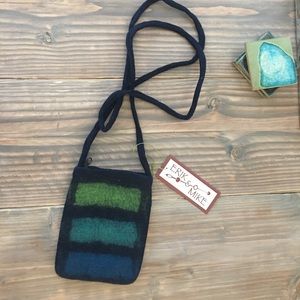 Recycled Felt purse. Nephelt by Erik and Mike