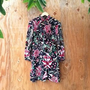 NWT Zara High neck Floral Dress