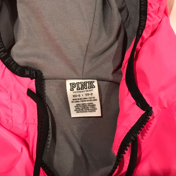 PINK half zip wind breaker jacket - Picture 2 of 4