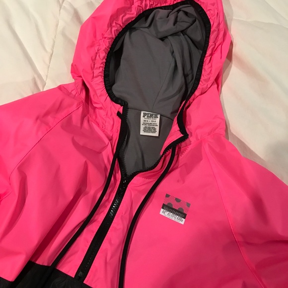 PINK half zip wind breaker jacket - Picture 3 of 4