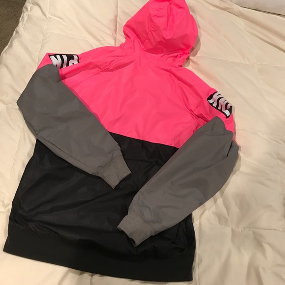 PINK half zip wind breaker jacket - Picture 4 of 4