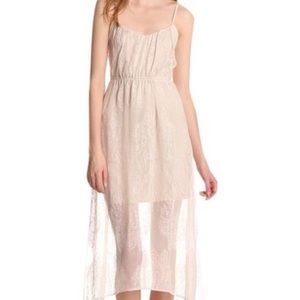 NWT Cynthia Vincent Highlow Tank Silk Maxi Dress