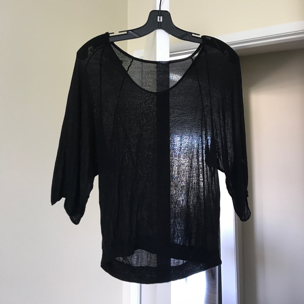 Black 3/4 top