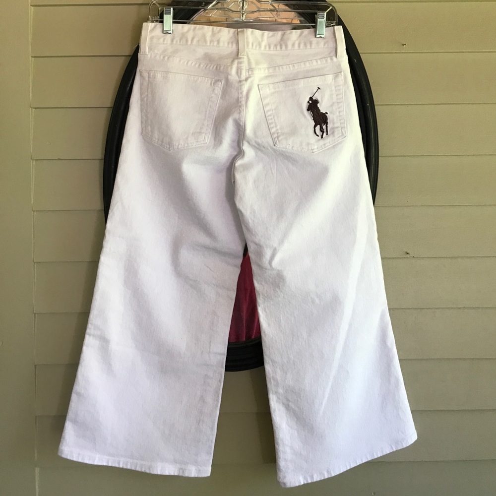 Back Label Ralph Lauren Big Pony Wide leg crops