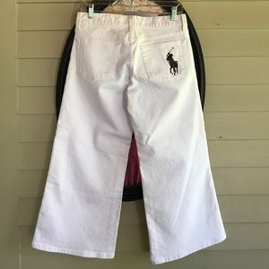 Back Label Ralph Lauren Big Pony Wide leg crops