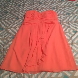Coral Short cocktail dress