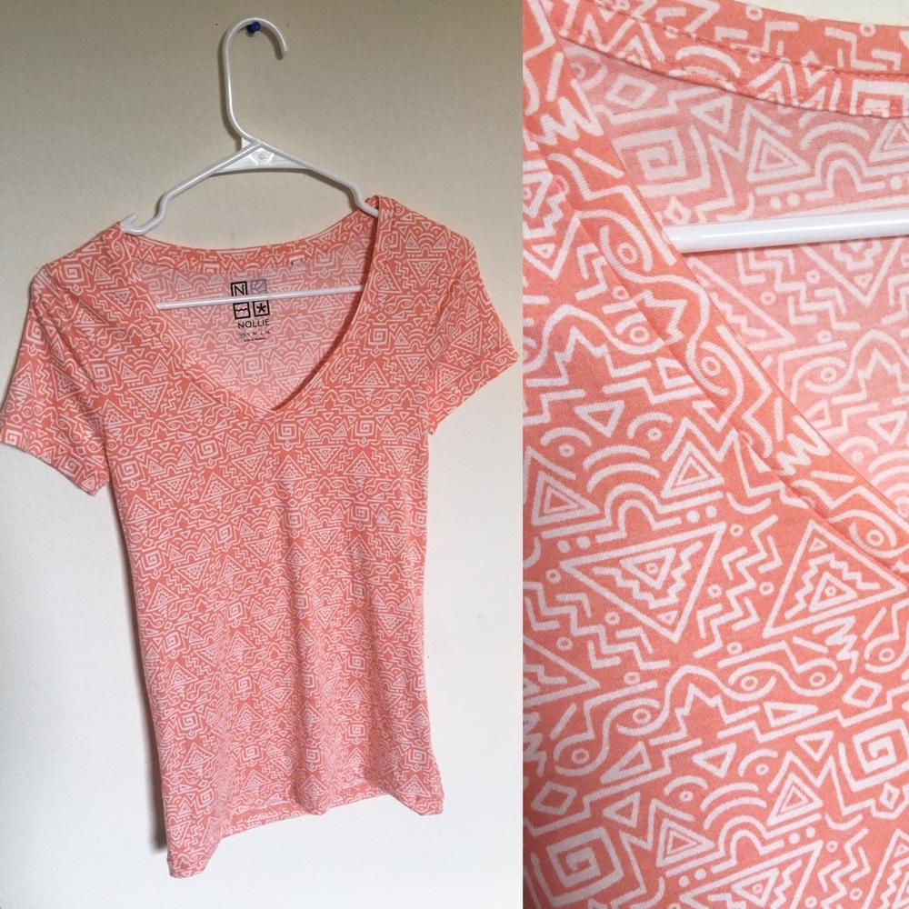 NWOT peach tribal PAC sun top