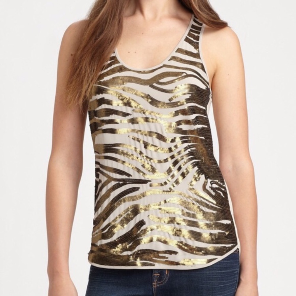 BCBG Sequin Top