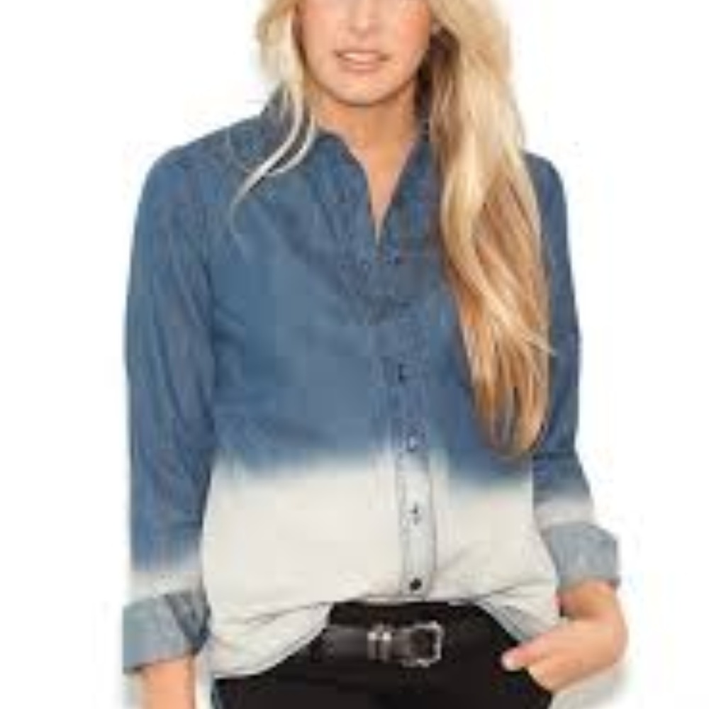 Ombré Chambray Button down Shirt