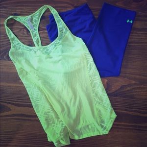 Under Armour set- tank and Capri! LARGE