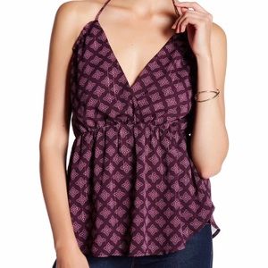 Wild pearl printed halter tank