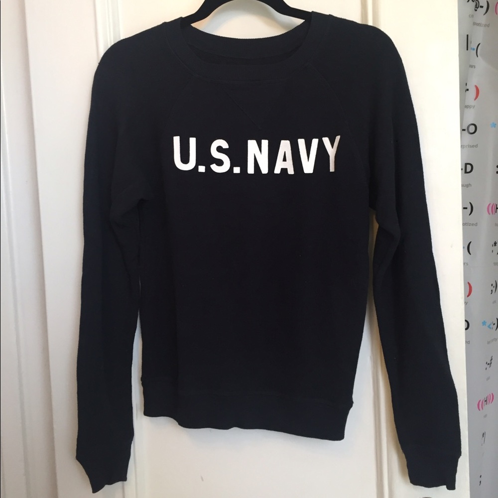 New NLST "U.S. Navy" Cotton-Terry Sweatshirt