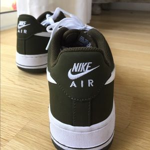 Nike Air Force army green.