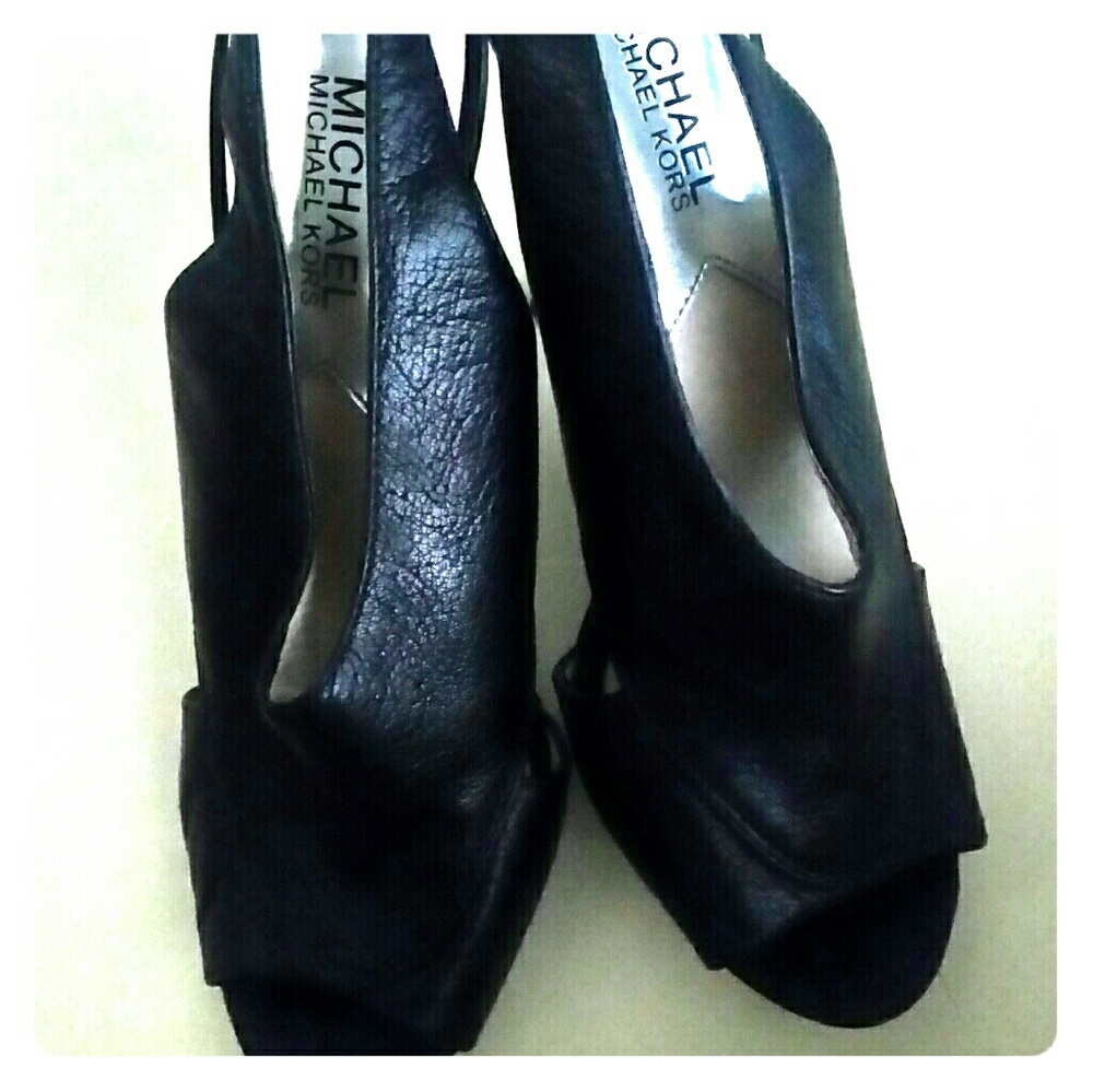 Michael kors sling back heels