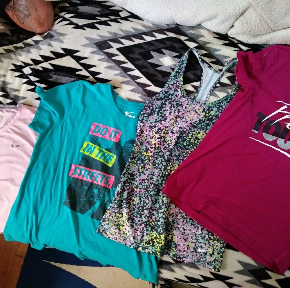 Lot of 4 Nike shirts