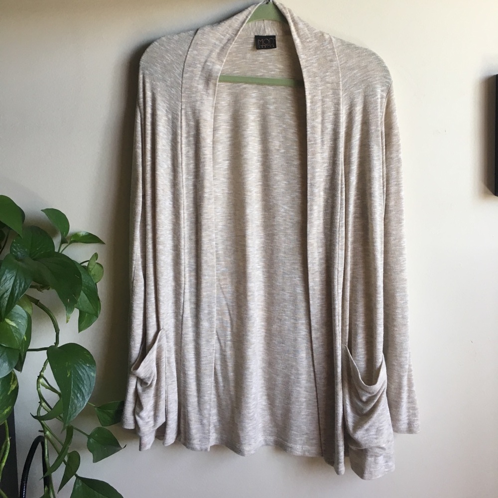 Beige coverup with pockets