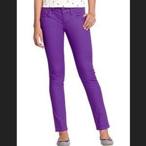Old Navy purple Rockstar Jeans 8