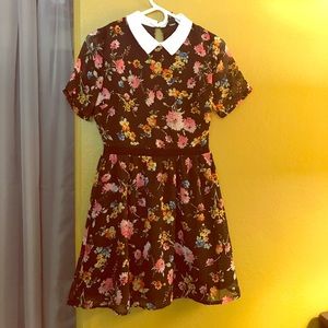 Floral Peter Pan dress