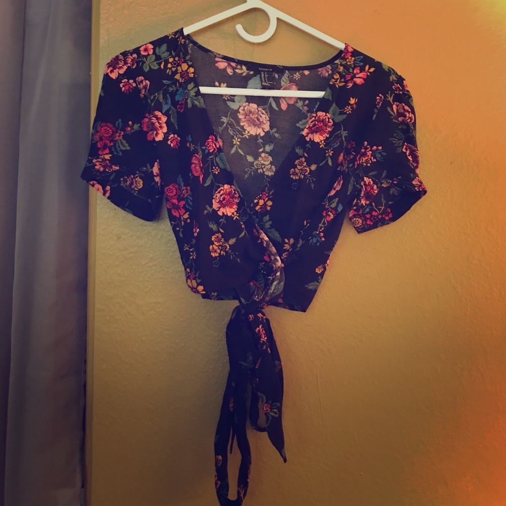 Floral crop top