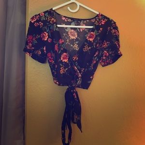 Floral crop top