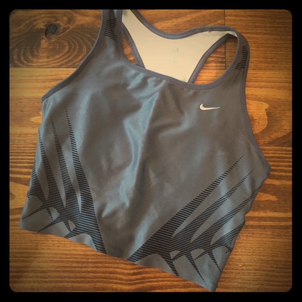 Nike crop top with built-in bra