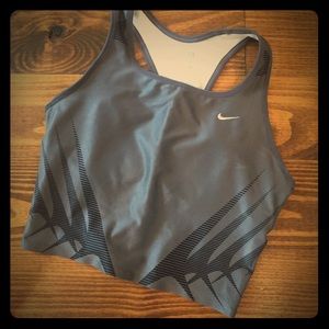 Nike crop top with built-in bra