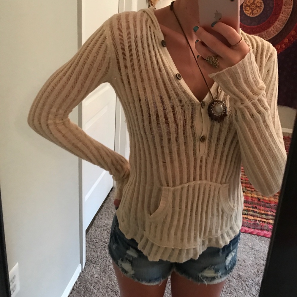 Beachy Boho Lightweight Knit Sweater