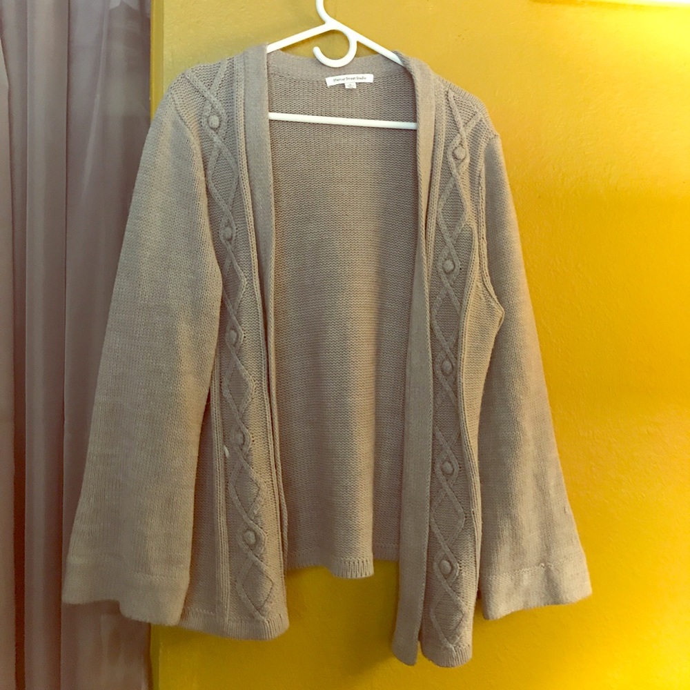 Chunky grey cardigan