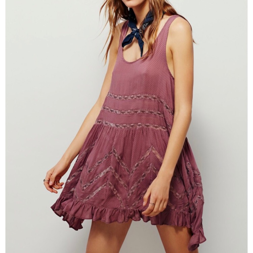 ❌NOT AVAILABLE ❌Free People Trapeze Dot Slip Dress