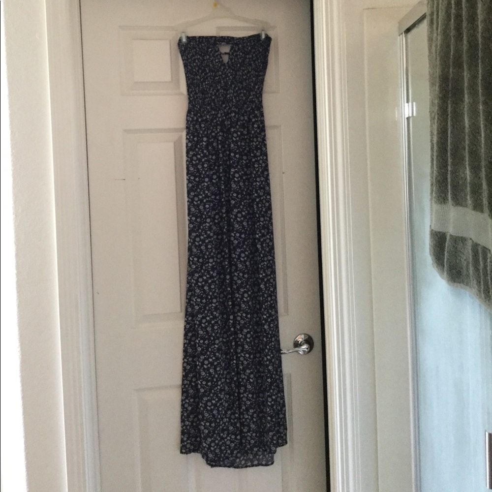 Navy blue ankle dress URBAN OUTFITTERS