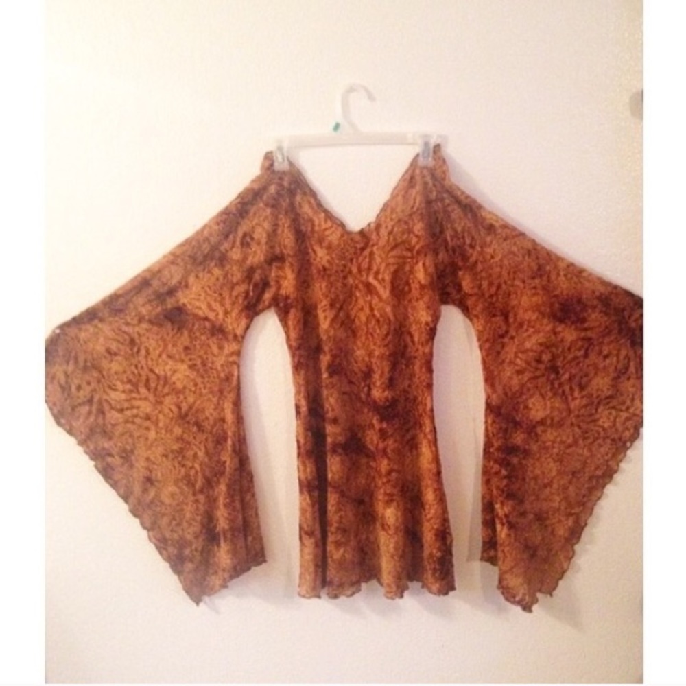 Lace velvet witchy bell sleeve Stevie nicks dress