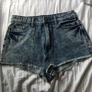 BDG high rise DREE cheeky demin shorts